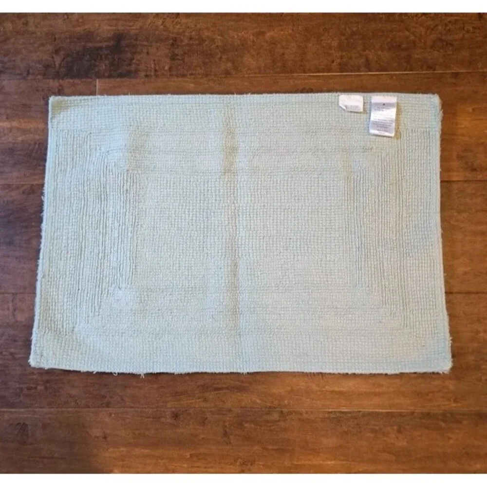 Scott Living Ultra Soft Plush Cotton‎ Bath Rug Sea Green 25 X 17